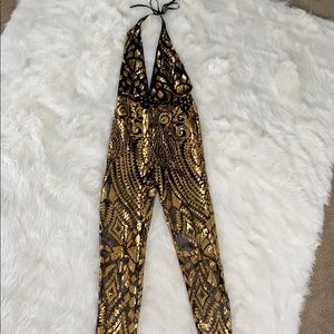 Gold Sequin Bodysuit